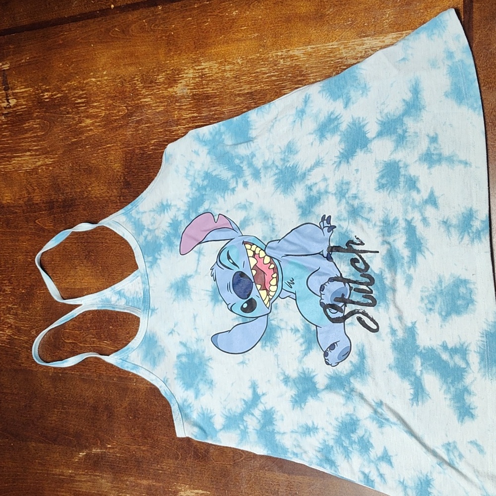 Used ladies Disney Stitch tank top size Small